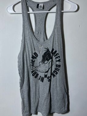United Colors Of Benetton Gray Racerback Tank Top